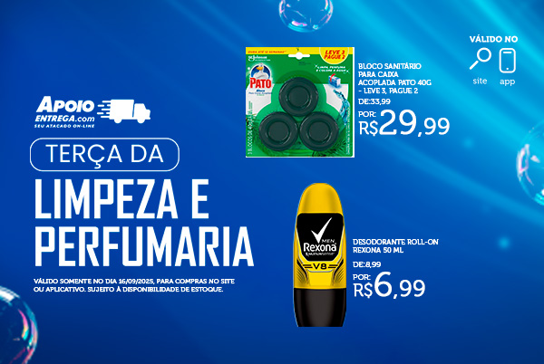 Terça da Limpeza e Perfumaria